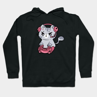 Angry gamer cat Hoodie